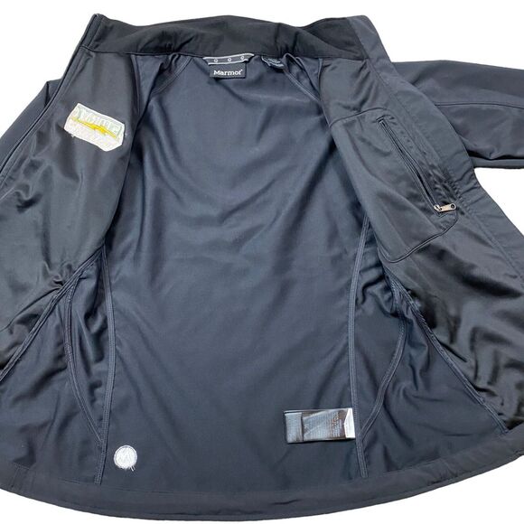 Marmot Soft Shell Jacket Adult Small Womens Black with Team Logo - Picture 7 of 16